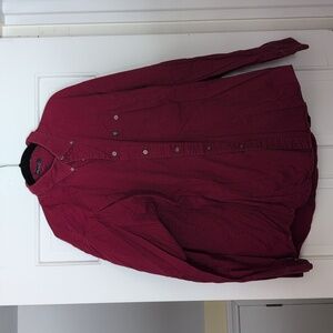IZOD Twill Shirt Red XL